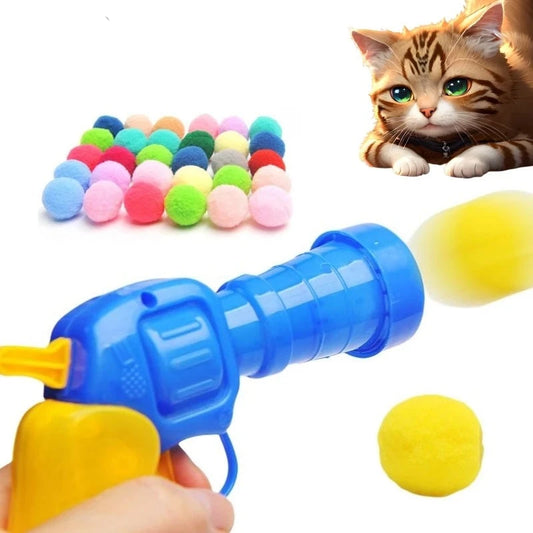 Pistolet à Boules en Peluche pour Chats