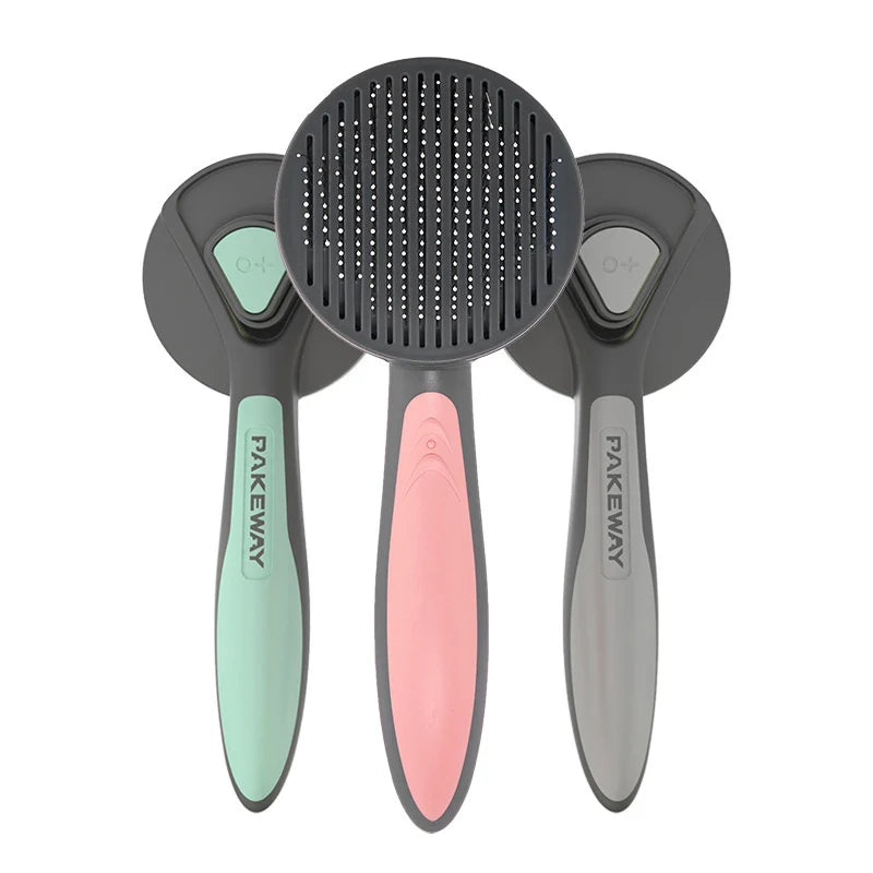 Brosse de Massage pour Chats et Chiens - Peigne Anti-Puces pour Animaux à Poils Longs