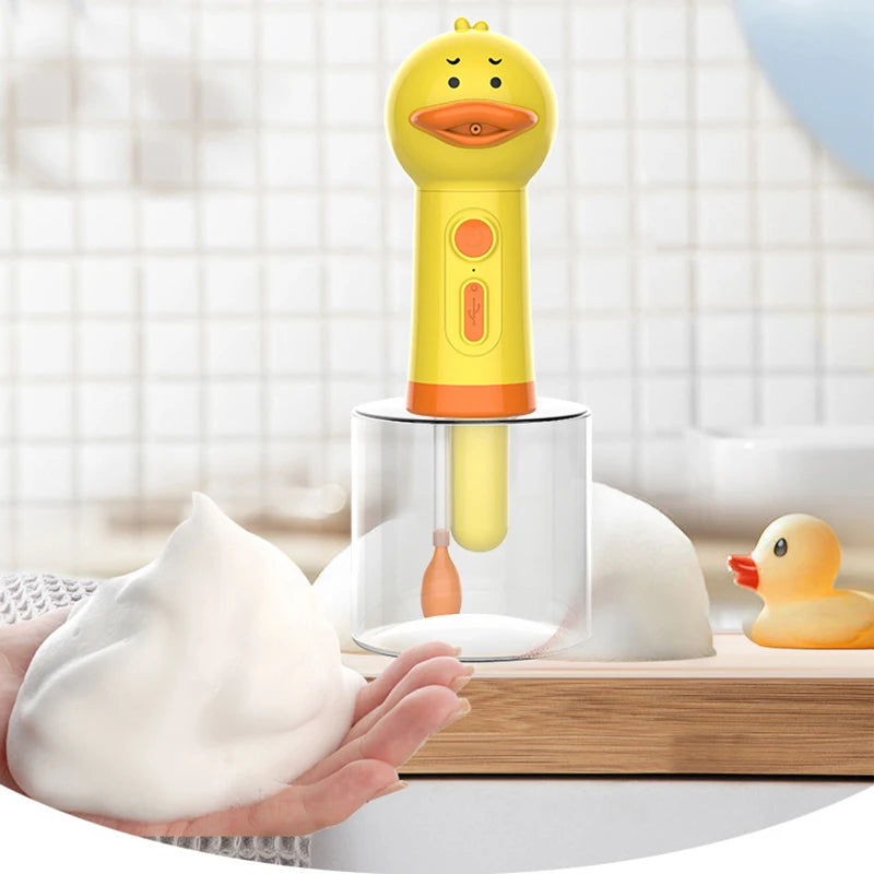 Machine à Mousse Électrique Canard Jaune - Pratique et Amusant pour le Bain des Animaux