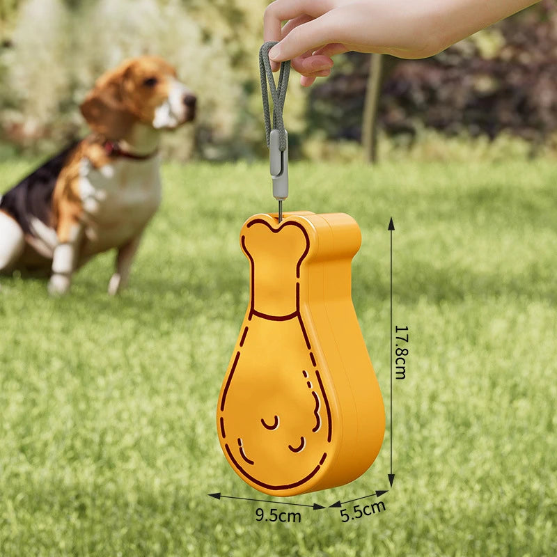 Gourde Pliable et Distributeur de Nourriture Portable pour Chiens - Accessoire de Voyage