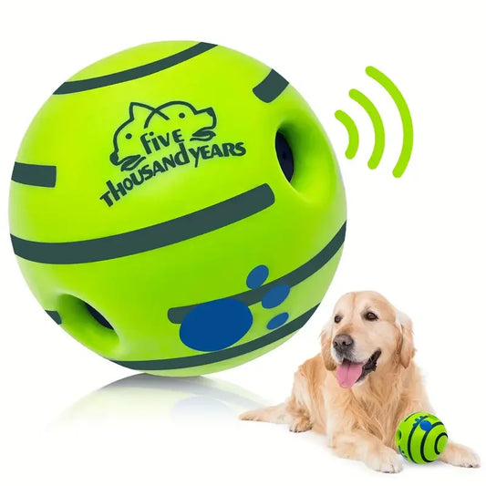 Balle Jouet Interactif pour Chien - Wobble Wag Giggle Ball