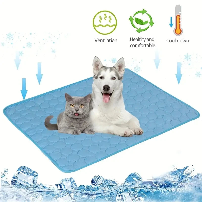 Tapis Rafraîchissant pour Chiens - Matelas d'Été pour Animaux de Compagnie