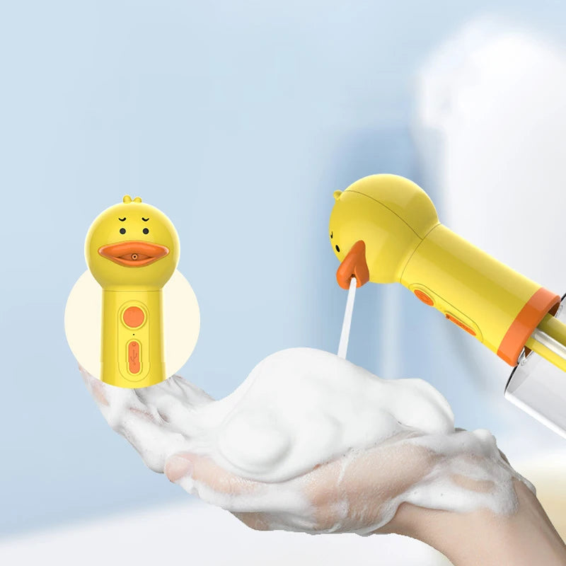 Machine à Mousse Électrique Canard Jaune - Pratique et Amusant pour le Bain des Animaux