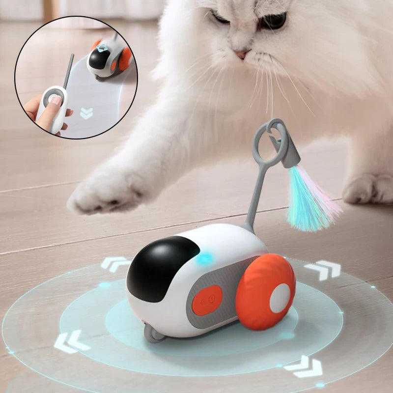 Voiture Interactive Télécommandée pour Chats