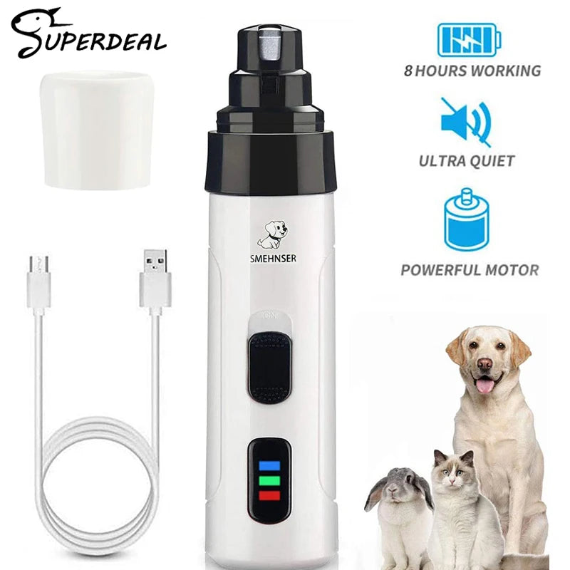 Ponceuse à Ongles Rechargeable pour Chiens et Chats