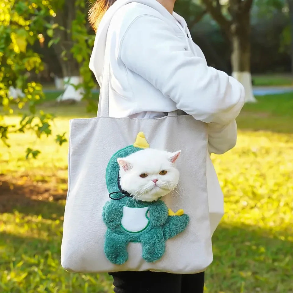 Sac de Voyage en Toile pour Animaux - Élégant et Respirant