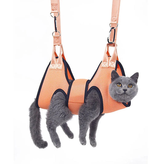 Cat Grooming Hammock - Amusement et Praticité