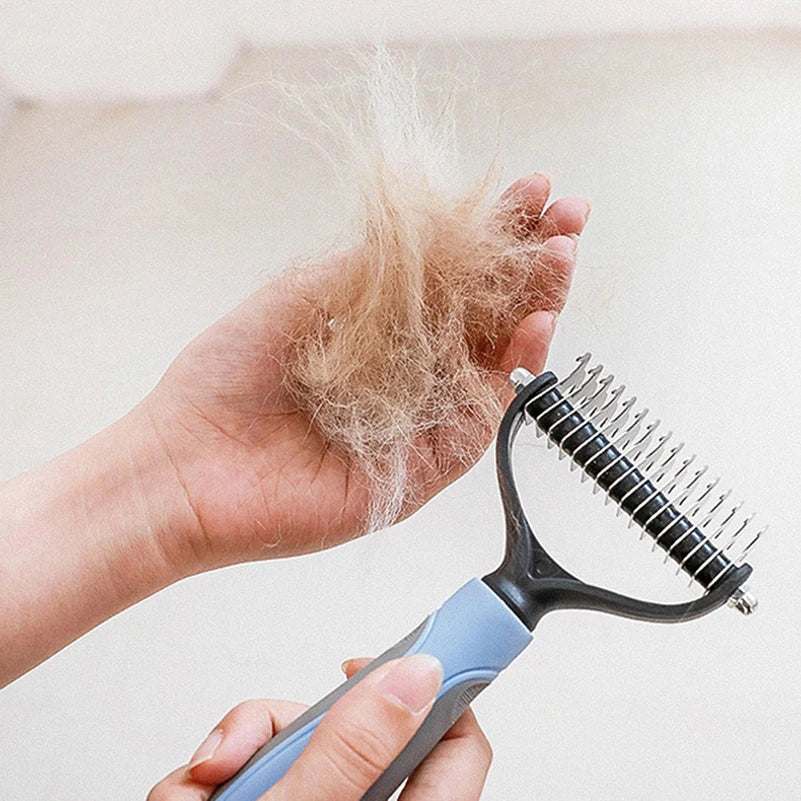 Brosse Professionnelle pour Animaux - Élimination des Poils et Démêlage