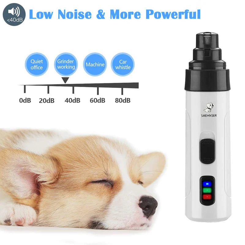 Ponceuse à Ongles Rechargeable pour Chiens et Chats