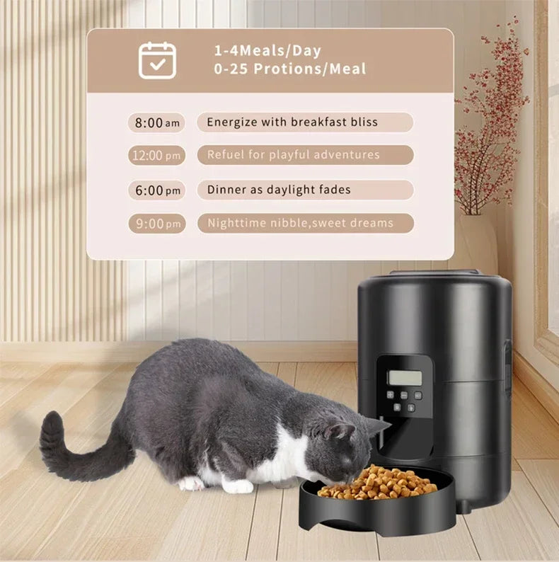 Distributeur Automatique de Nourriture pour Animaux - Smart WiFi 2L