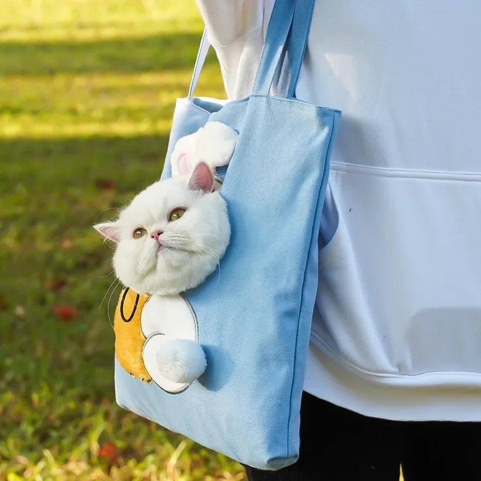 Sac de Voyage en Toile pour Animaux - Élégant et Respirant