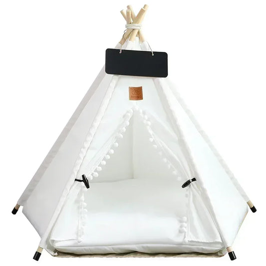 Tente Tipi pour Animaux - Maison Portable et Lavable pour Chiens et Chats