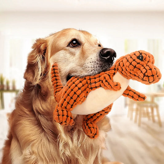 Jouets en Peluche Dinosaure pour Chiens et Chats - Amusants et Doux