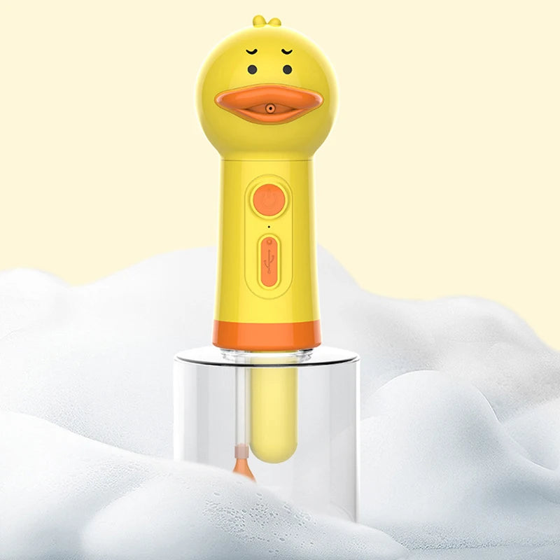 Machine à Mousse Électrique Canard Jaune - Pratique et Amusant pour le Bain des Animaux