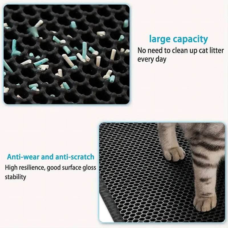 Tapis de Litière Antidérapant pour Chat