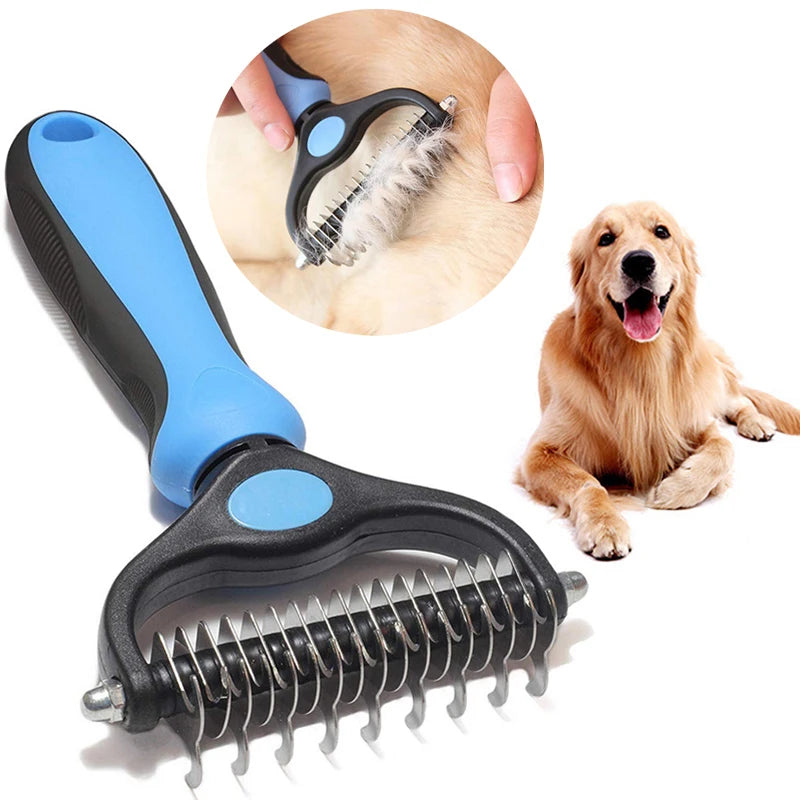 Brosse Professionnelle pour Animaux - Élimination des Poils et Démêlage