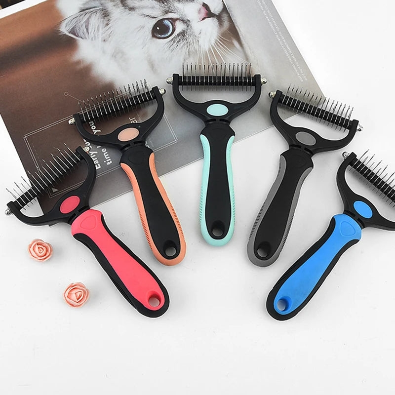 Brosse Professionnelle pour Animaux - Élimination des Poils et Démêlage