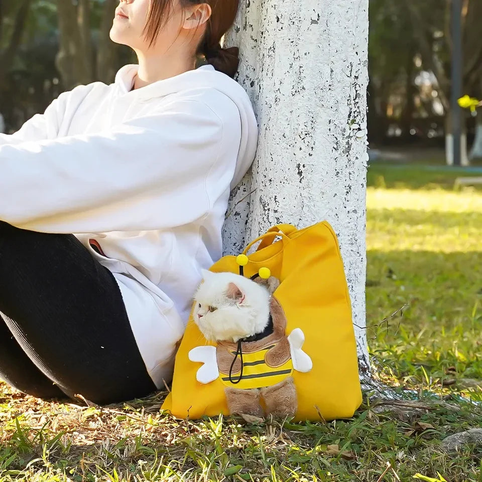 Sac de Voyage en Toile pour Animaux - Élégant et Respirant